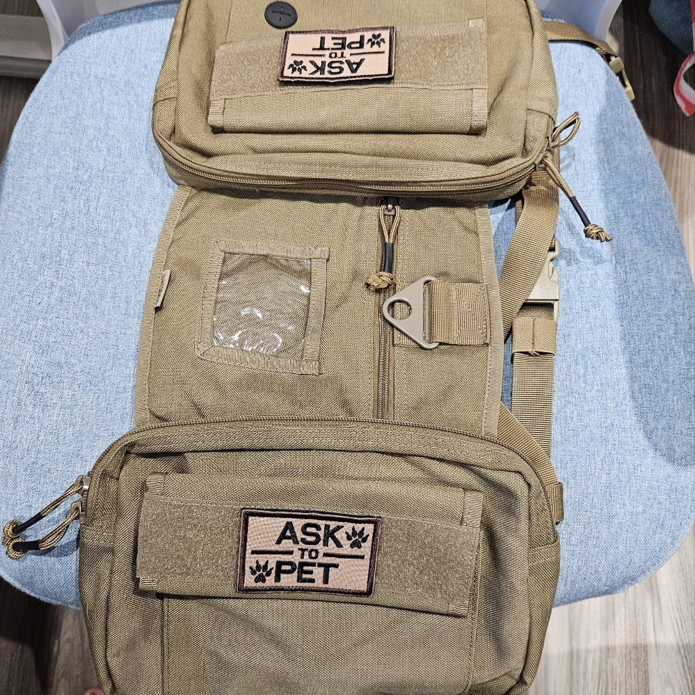 OneTigris large dog harness with multiple pockets